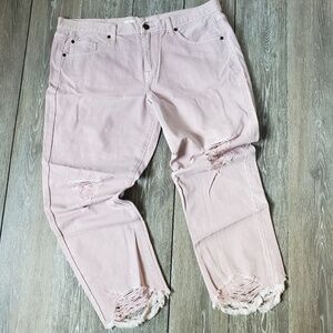 Private Sale Blush‎ bf Fit ankle jeans Faux Leather Rockrup